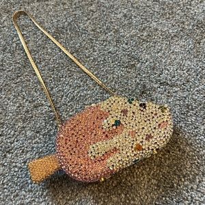 SUPER CUTE FULLY JEWELED ICE CREAM MINI CLUTCH 🍦🍨👛💕